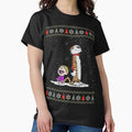 Festive Calvin Hobbes Ugly Sweater Design Limited - Adult & Kids T-Shirts, Sweatshirts & Hoodies apparel design preview 1