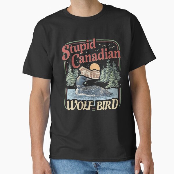 Funny Stupid Canadian Wolf Bird Absurd Animal Meme - Adult & Kids T-Shirts, Sweatshirts & Hoodies apparel design preview 1