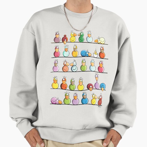 Funny Colorful Bird Farm - Adult & Kids T-Shirts, Sweatshirts & Hoodies apparel design preview 1
