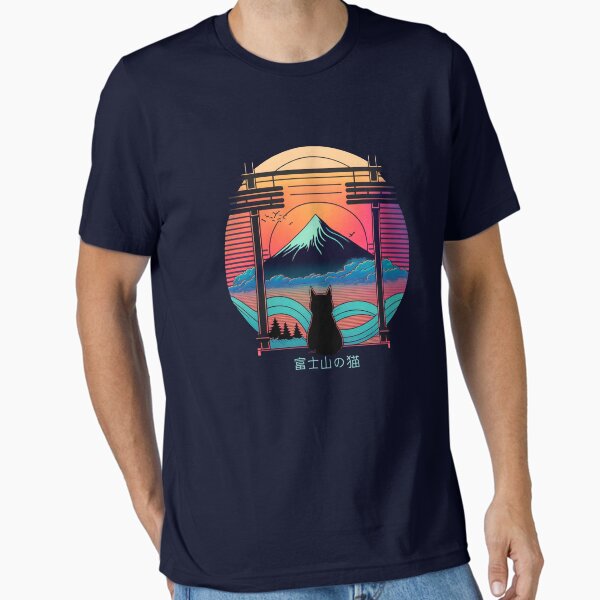 Cat in Mt Fuji - Adult & Kids T-Shirts, Sweatshirts & Hoodies apparel design preview 1