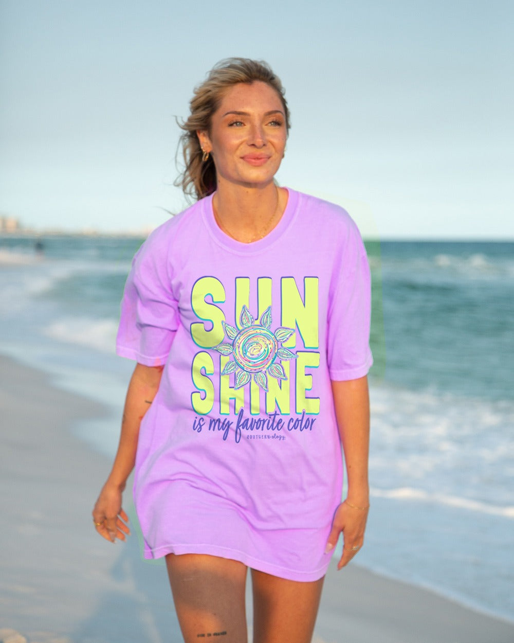 Southernology Sunshine is my Favorite Comfort Colors - Adult & Kids T-Shirts, Sweatshirts & Hoodies apparel design preview 1