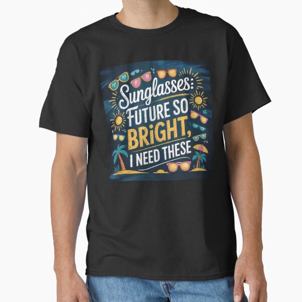 Future So Bright Tropical Summer Graphic - Adult & Kids T-Shirts, Sweatshirts & Hoodies apparel design preview 1