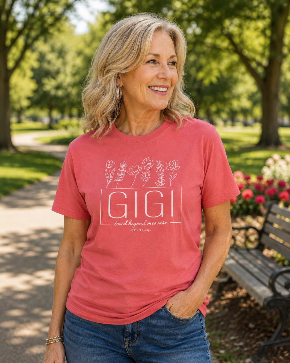 Southernology Botanical Gigi Comfort Colors - Adult & Kids T-Shirts, Sweatshirts & Hoodies apparel design preview 1