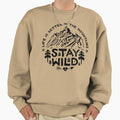 Stay Wild black - Adult & Kids T-Shirts, Sweatshirts & Hoodies apparel design preview 1