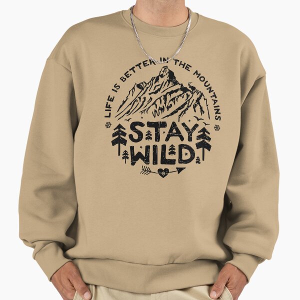 Stay Wild black - Adult & Kids T-Shirts, Sweatshirts & Hoodies apparel design preview 1