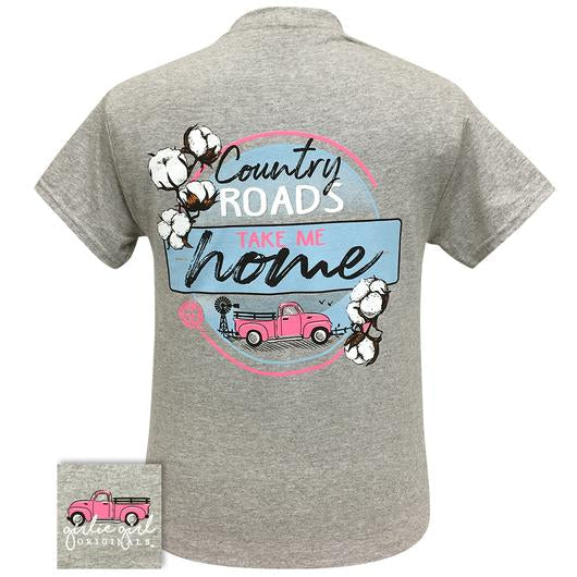 Girlie Girl Originals Preppy Country Roads - Adult & Kids T-Shirts, Sweatshirts & Hoodies apparel design preview 2