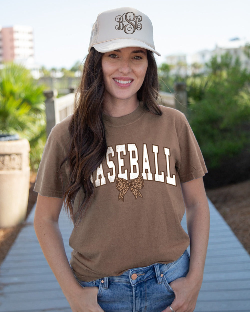 Southernology Baseball Leopard Bow Comfort Colors - Adult & Kids T-Shirts, Sweatshirts & Hoodies apparel design preview 1
