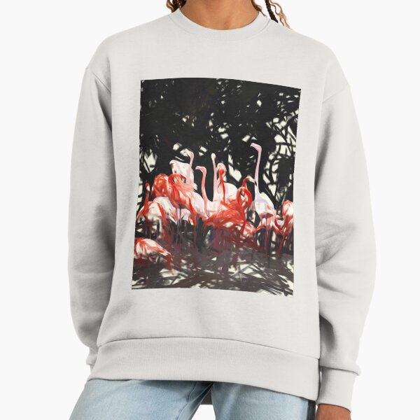 Flamingoes Under The Banyan Tree #painting - Adult & Kids T-Shirts, Sweatshirts & Hoodies apparel design preview 1