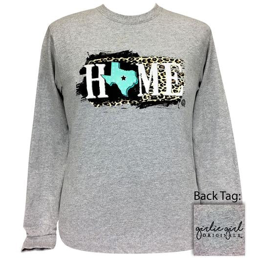 Girlie Girl Originals Preppy Texas Home Leopard - Adult & Kids T-Shirts, Sweatshirts & Hoodies apparel design preview 1
