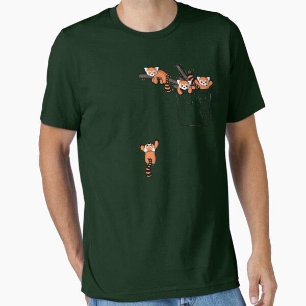 Pocket Red Panda Bears - Adult & Kids T-Shirts, Sweatshirts & Hoodies apparel design preview 1