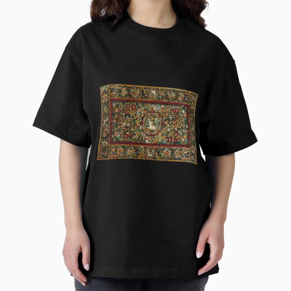 Medieval Unicorn Floral Tapestry - Adult & Kids T-Shirts, Sweatshirts & Hoodies apparel design preview 1