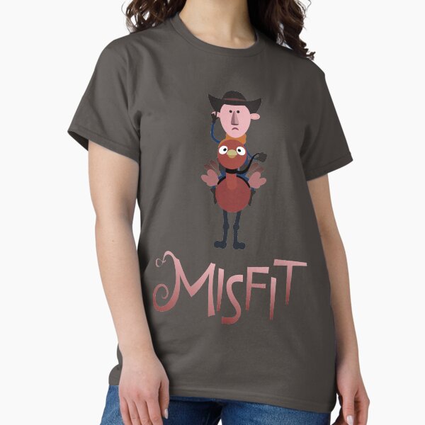 Misfits Cowboy Riding an Ostrich - Adult & Kids T-Shirts, Sweatshirts & Hoodies apparel design preview 1