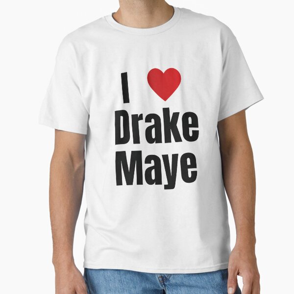 I Love Drake Maye Fan Support Heart Design - Adult & Kids T-Shirts, Sweatshirts & Hoodies apparel design preview 1