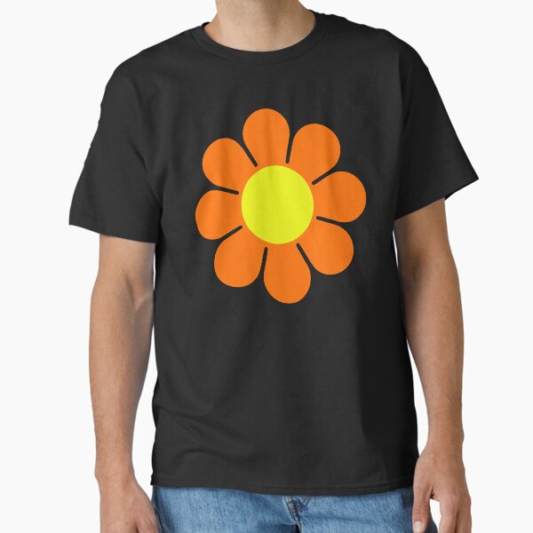 Orange Yellow Hippy Flower Power Daisy - Adult & Kids T-Shirts, Sweatshirts & Hoodies apparel design preview 1