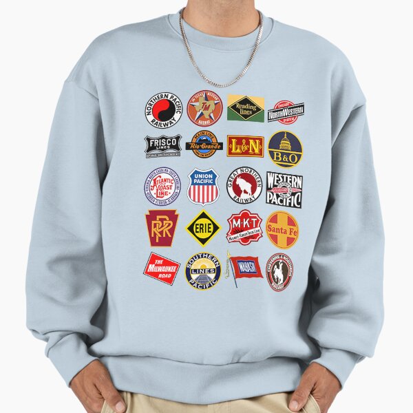 Vintage Railroad logos - Adult & Kids T-Shirts, Sweatshirts & Hoodies apparel design preview 1