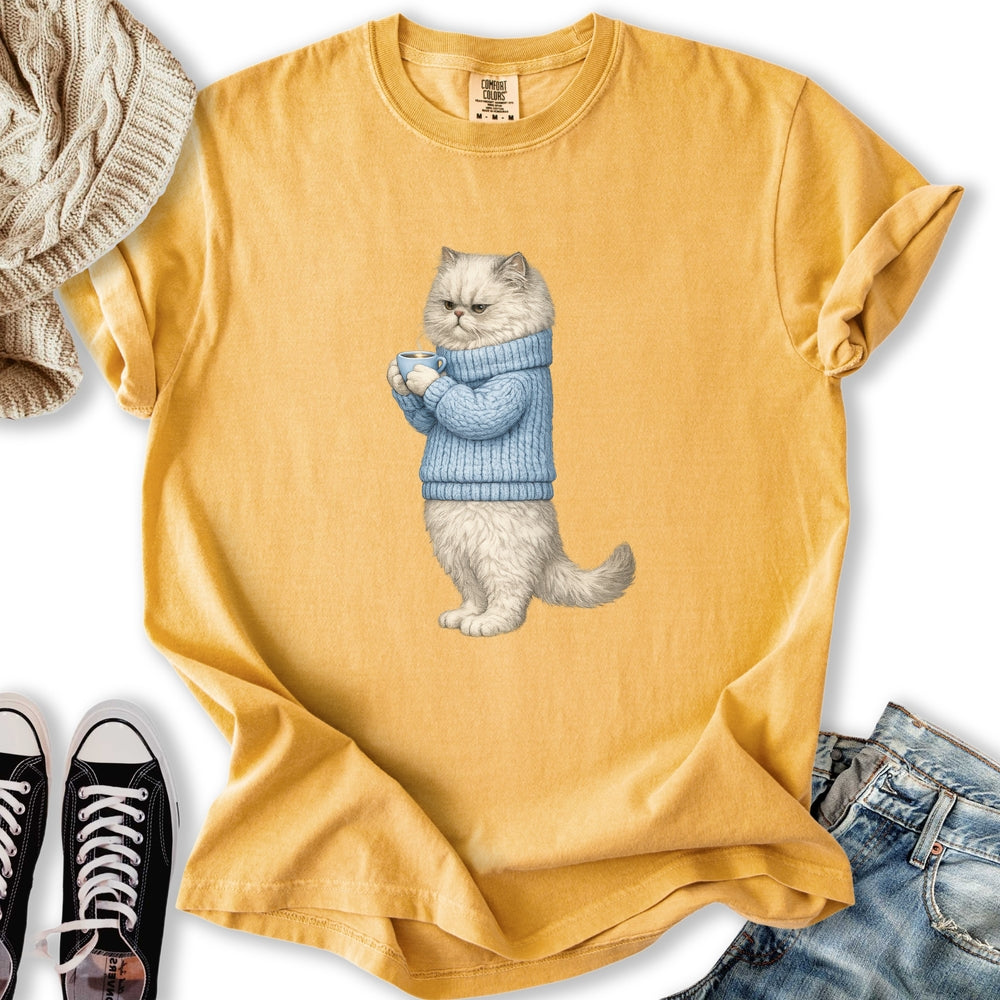 Cozy Persian Cat - Adult & Kids T-Shirts, Sweatshirts & Hoodies apparel design preview 1