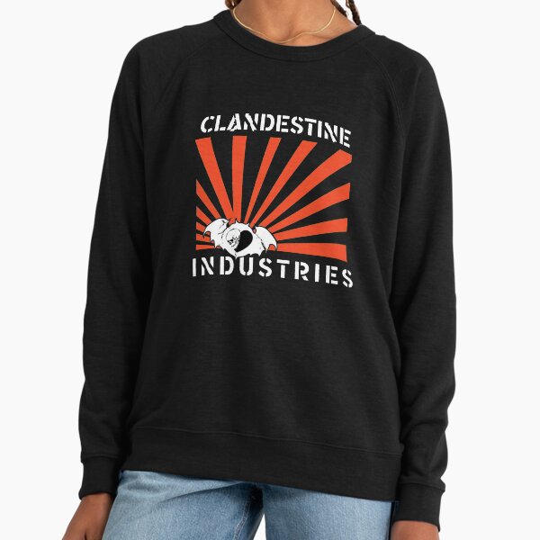 Clandestine Industries (White Text) Lightweight - Adult & Kids T-Shirts, Sweatshirts & Hoodies apparel design preview 1