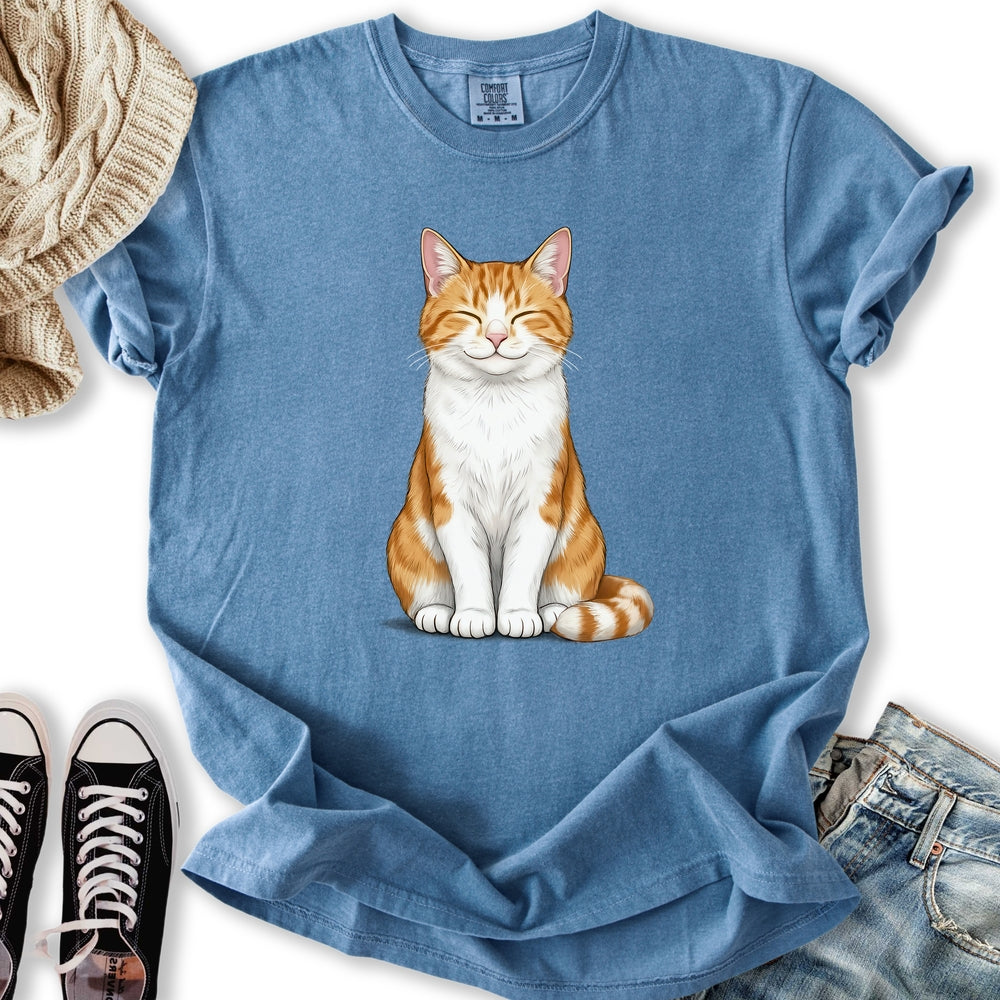 Smiling Bicolor Tabby - Adult & Kids T-Shirts, Sweatshirts & Hoodies apparel design preview 2