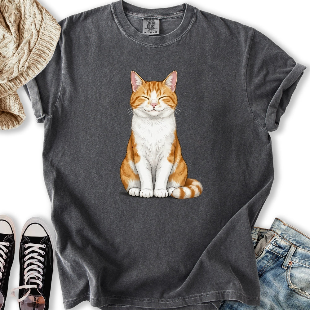 Smiling Bicolor Tabby - Adult & Kids T-Shirts, Sweatshirts & Hoodies apparel design preview 1