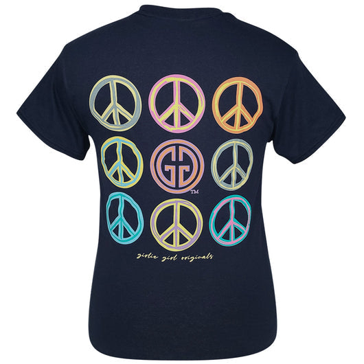 Girlie Girl Originals Peace Love - Adult & Kids T-Shirts, Sweatshirts & Hoodies apparel design preview 1