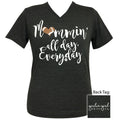 Girlie Girl Preppy Mommin All Day Everyday Football - Adult & Kids T-Shirts, Sweatshirts & Hoodies apparel design preview 1