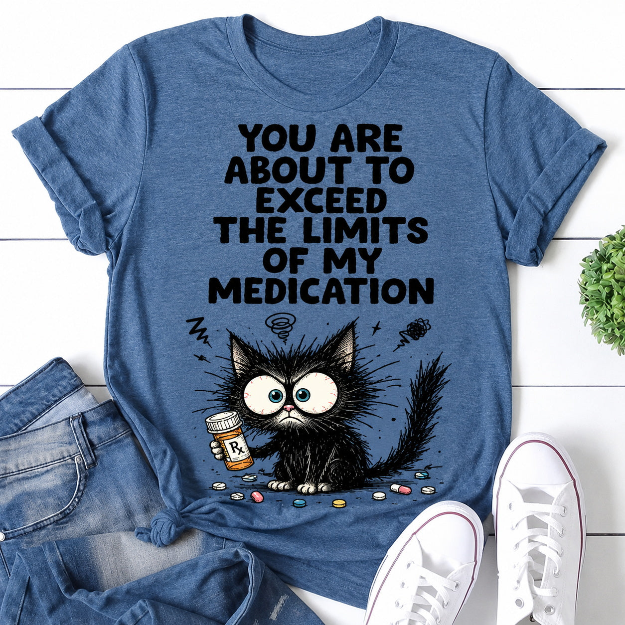 Exceed The Limits Cat Print Women Slogan - Adult & Kids T-Shirts, Sweatshirts & Hoodies apparel design preview 1