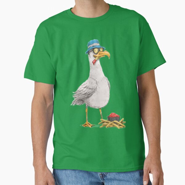 Seagull with fries - Adult & Kids T-Shirts, Sweatshirts & Hoodies apparel design preview 1