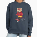 Cute Adorable bear Skiing Adograble Ski - Adult & Kids T-Shirts, Sweatshirts & Hoodies apparel design preview 1
