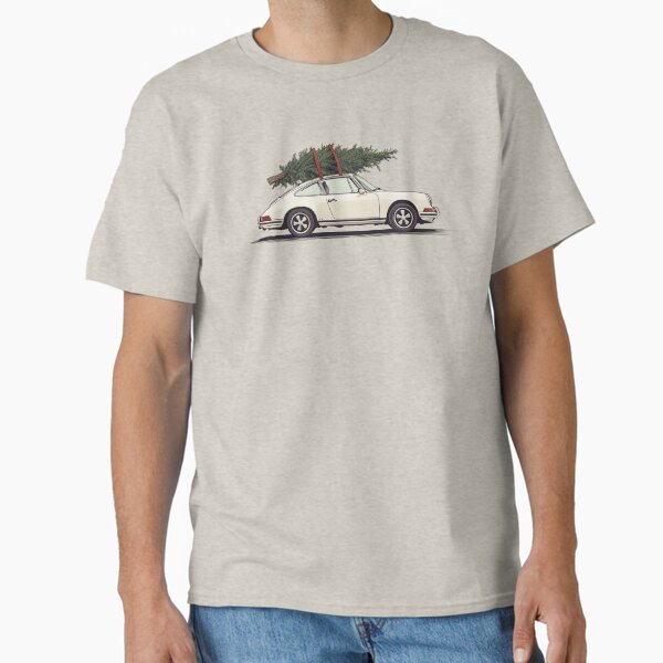 Vintage Porsche 911 964 Christmas Tree illustration - Adult & Kids T-Shirts, Sweatshirts & Hoodies apparel design preview 1