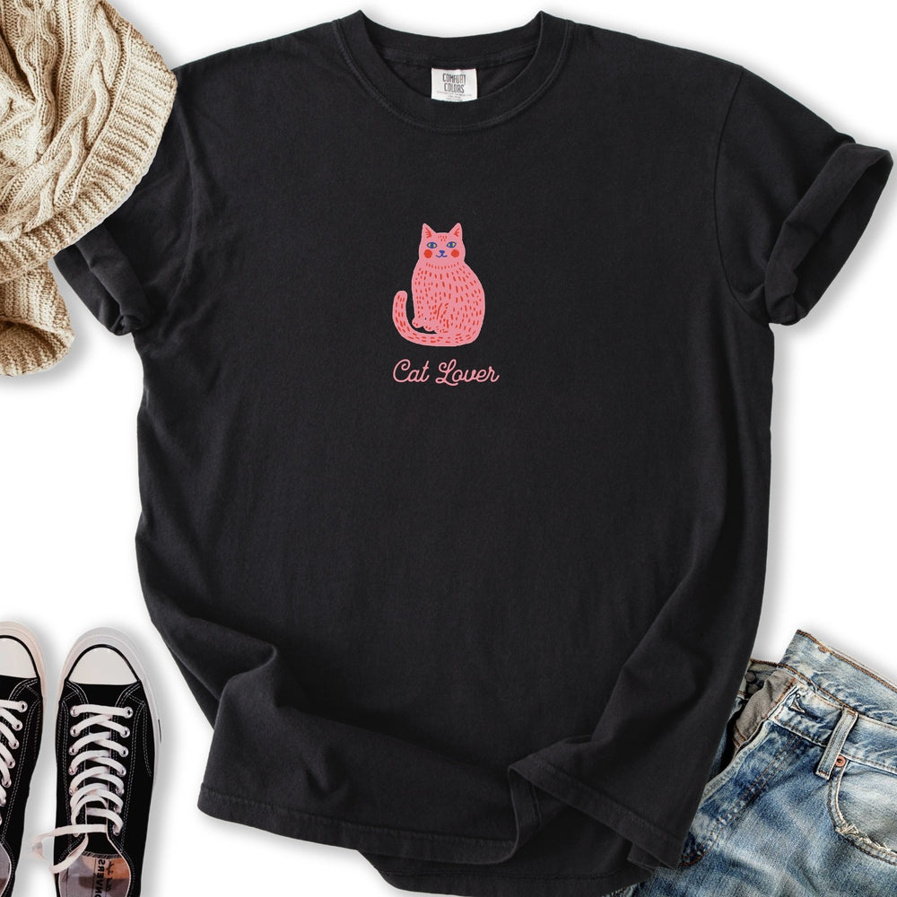 Cute Pink Cat Lover - Adult & Kids T-Shirts, Sweatshirts & Hoodies apparel design preview 2