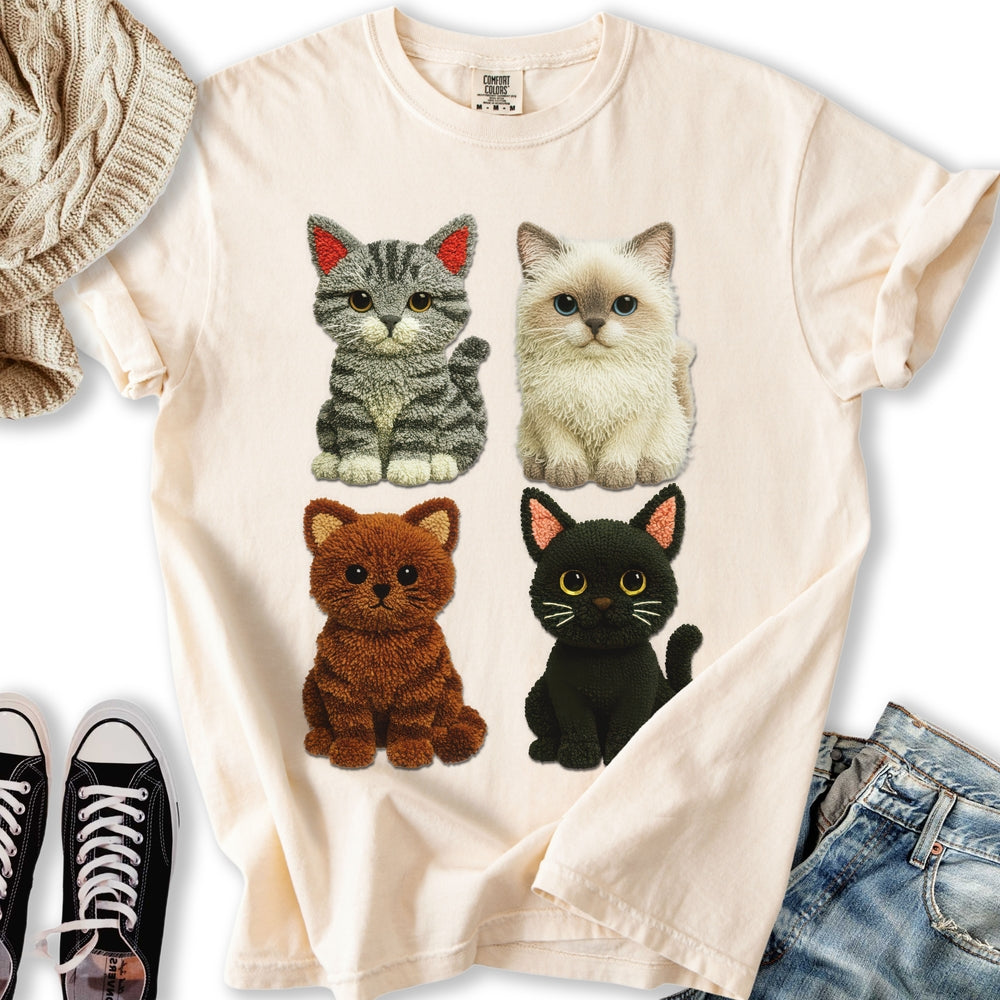 Yarn Art Cats - Adult & Kids T-Shirts, Sweatshirts & Hoodies apparel design preview 1