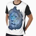 Blue lion WoWWW!! Graphic - Adult & Kids T-Shirts, Sweatshirts & Hoodies apparel design preview 1
