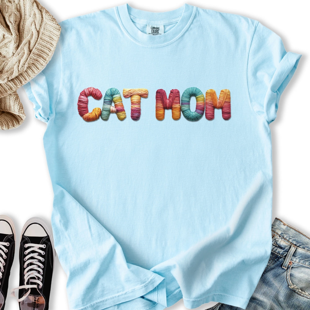 Yarn Cat Mom - Adult & Kids T-Shirts, Sweatshirts & Hoodies apparel design preview 2
