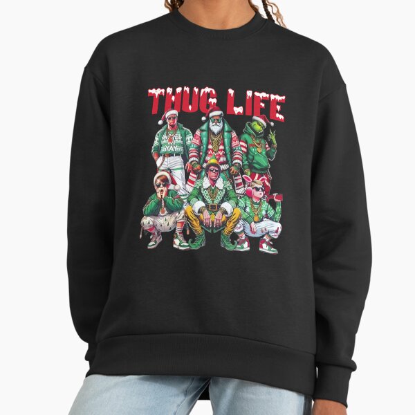 Thug Life Christmas Movies Hip Hop Gang - Adult & Kids T-Shirts, Sweatshirts & Hoodies apparel design preview 1