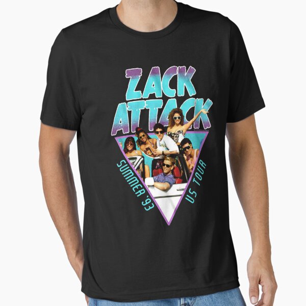 Saved by The Bell Zack Attack US Tour Summer 1993 - Adult & Kids T-Shirts, Sweatshirts & Hoodies apparel design preview 1