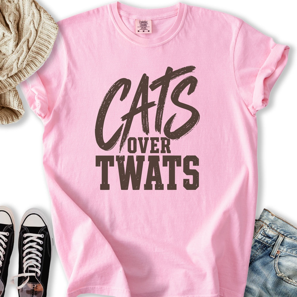 Cats Over Twats - Adult & Kids T-Shirts, Sweatshirts & Hoodies apparel design preview 1