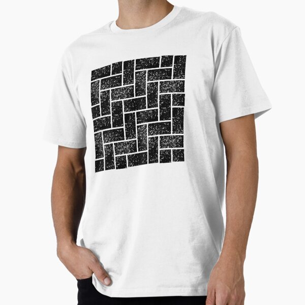Paint splatter bricks herringbone seamless repeating - Adult & Kids T-Shirts, Sweatshirts & Hoodies apparel design preview 1