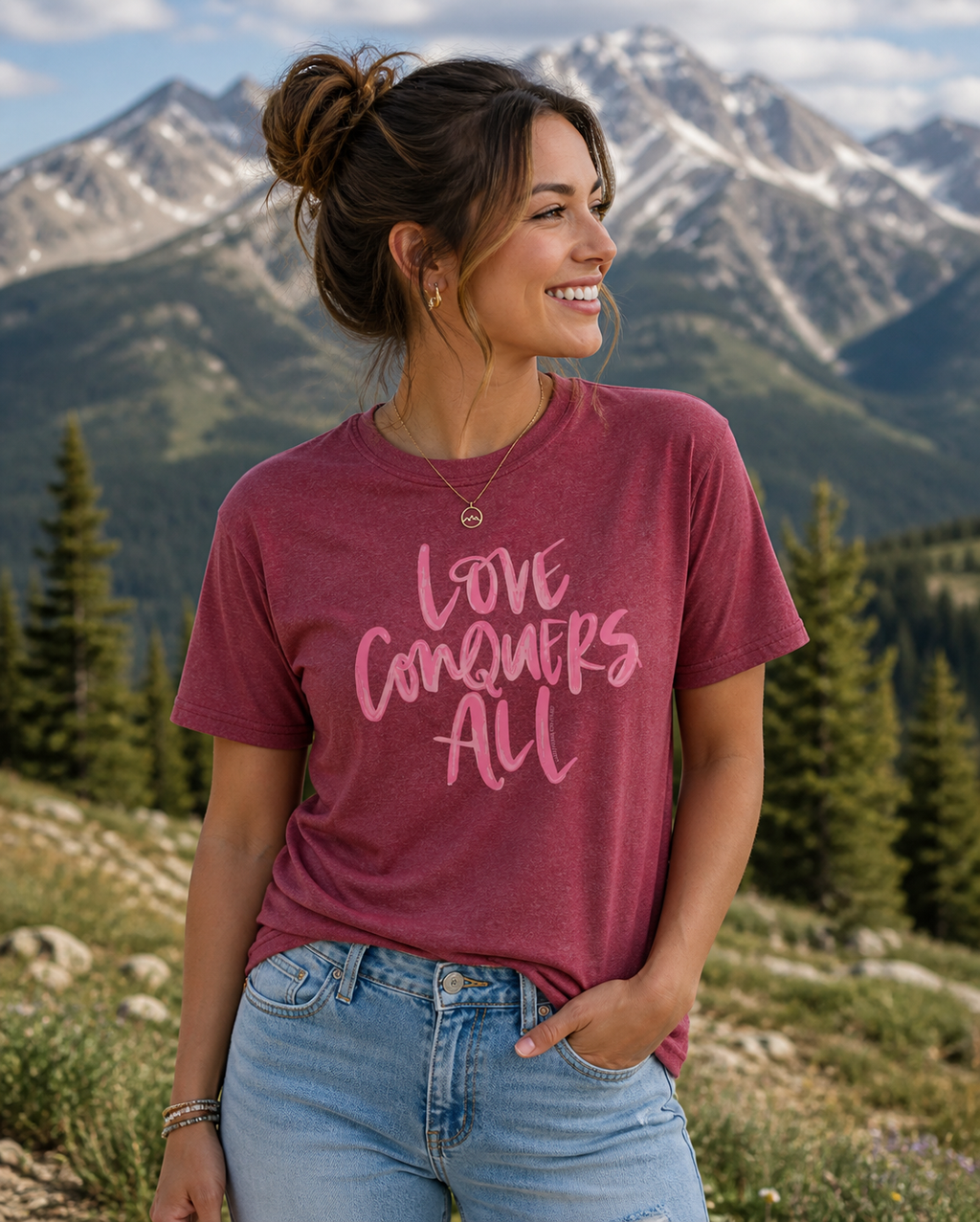 Southern Couture Love Conquers All Soft - Adult & Kids T-Shirts, Sweatshirts & Hoodies apparel design preview 1