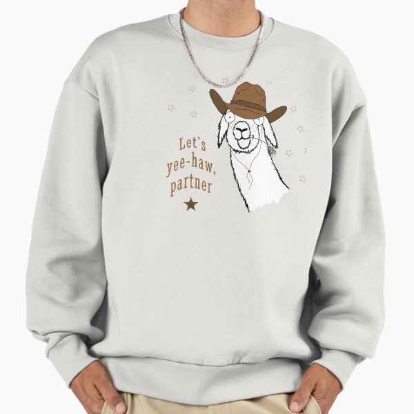 Cute Llama Cowboy Let's Yee-Haw Partner - Adult & Kids T-Shirts, Sweatshirts & Hoodies apparel design preview 1