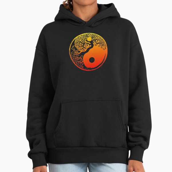 Yin Yang Symbol Spiritual Tree Day and Night Circle - Adult & Kids T-Shirts, Sweatshirts & Hoodies apparel design preview 1