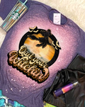 Quit Your Witchin Halloween Bleached Dye Canvas - Adult & Kids T-Shirts, Sweatshirts & Hoodies apparel design preview 1