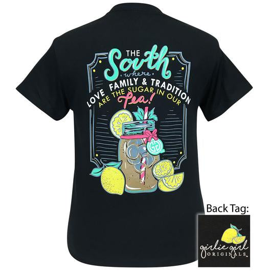 Girlie Girl Originals South Where Family Is Sugar In - Adult & Kids T-Shirts, Sweatshirts & Hoodies apparel design preview 1