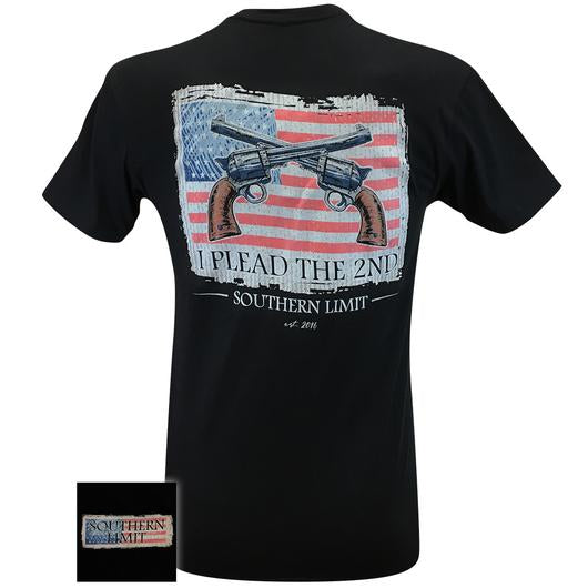 Southern Limits Plead The 2nd Flag Guns - Adult & Kids T-Shirts, Sweatshirts & Hoodies apparel design preview 2
