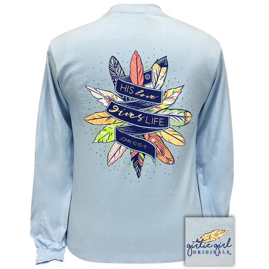 Girlie Girl Originals His Love Feather - Adult & Kids T-Shirts, Sweatshirts & Hoodies apparel design preview 1