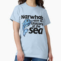 Narwhals are unicorns of the sea - Adult & Kids T-Shirts, Sweatshirts & Hoodies apparel design preview 1