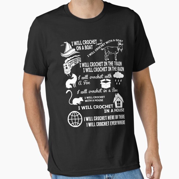 I Will Crochet Here Or There Everywher - Adult & Kids T-Shirts, Sweatshirts & Hoodies apparel design preview 1