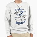 Sharks Watercolor Chart - Adult & Kids T-Shirts, Sweatshirts & Hoodies apparel design preview 1
