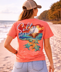Southern Attitude Salty Since Birth Turtles - Adult & Kids T-Shirts, Sweatshirts & Hoodies apparel design preview 1