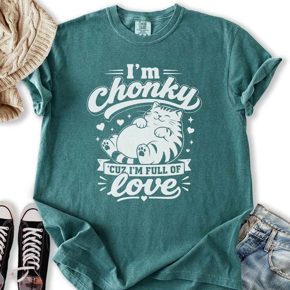 Love Chonky Cat - Adult & Kids T-Shirts, Sweatshirts & Hoodies apparel design preview 1