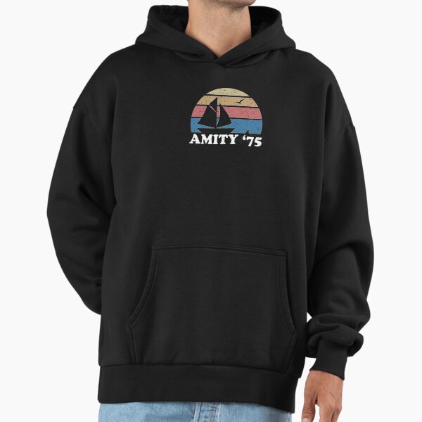 Amity '75 The Summer of Great White Shark Jaws - Adult & Kids T-Shirts, Sweatshirts & Hoodies apparel design preview 1